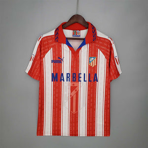 Retro Atletico Madrid Home Soccer Football Jersey 1995/1996 Men Adult