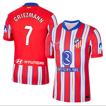 Load image into Gallery viewer, Atletico Madrid Home Soccer Football Jersey 2024/2025 Men Adult GRIEZMANN #7 MEMPHIS #9 J.ALVAREZ #19
