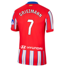 Load image into Gallery viewer, Atletico Madrid Home Soccer Football Jersey 2024/2025 Men Adult GRIEZMANN #7 MEMPHIS #9 J.ALVAREZ #19
