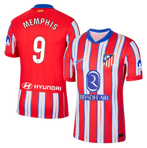 Atletico Madrid Home Soccer Football Jersey 2024/2025 Men Adult GRIEZMANN #7 MEMPHIS #9 J.ALVAREZ #19