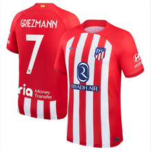 Load image into Gallery viewer, Atletico Madrid Home Soccer Jersey 2023/2024 Men Adult GRIEZMANN #7 MEMPHIS #9 MORATA #19
