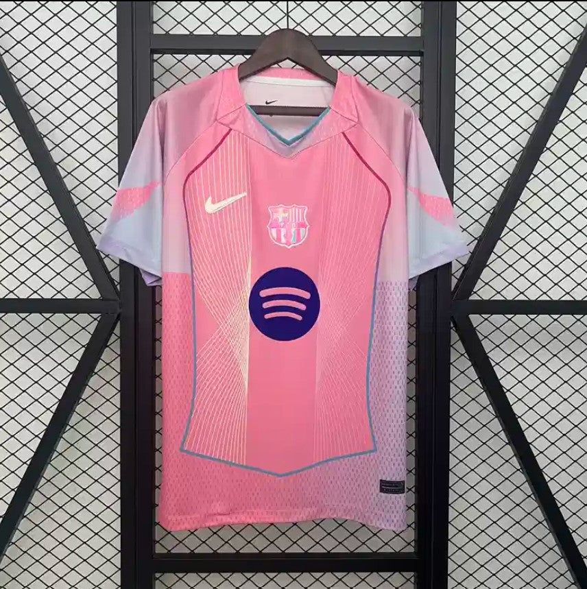 New Barcelona Special Edition Pink Soccer Jersey 2025/2026 Men Adult