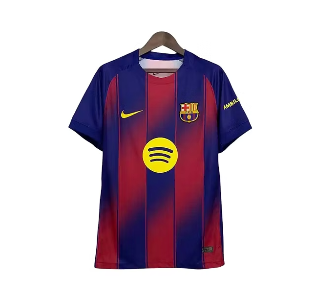 New Season Barcelona Home Soccer Jersey 2025/2026 Men Adult Fan Version