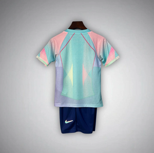New Barcelona "Dreamwave" Blue Kids Soccer Jersey 2025/2026 Men Adult