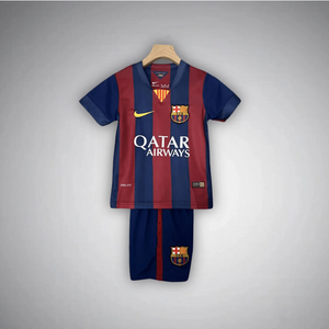 Retro Barcelona Home Kids Soccer Jersey 2014/2015 Men Adult