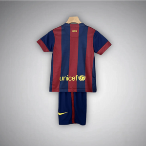 Retro Barcelona Home Kids Soccer Jersey 2014/2015 Men Adult