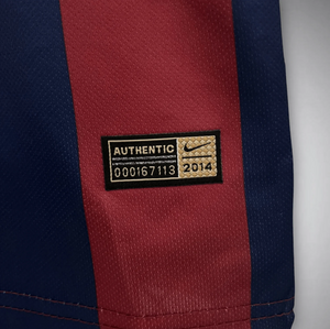Retro Barcelona Home Kids Soccer Jersey 2014/2015 Men Adult