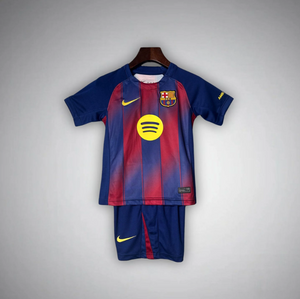 New Barcelona Home Kids Soccer Jersey 2025/2026 Men Adult