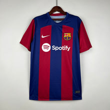 Load image into Gallery viewer, New Season Barcelona Home Soccer Jersey 2023/2024 Men Adult PEDRI #8 LEWANDOWSKI #9
