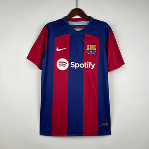 New Season Barcelona Home Soccer Jersey 2023/2024 Men Adult PEDRI #8 LEWANDOWSKI #9