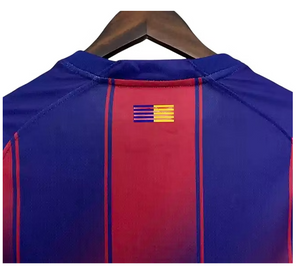 New Barcelona Long Sleeve Home Soccer Jersey 2025/2026 Men Adult
