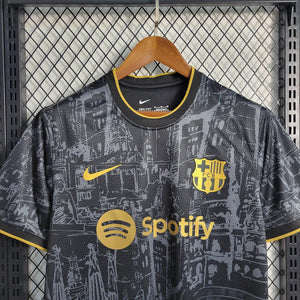 New Barcelona Special Edition Black Soccer Jersey 2023/2024 Men Adult Fan Version
