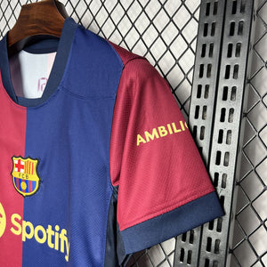 New Barcelona Home Soccer Football Jersey 2024/2025 Men Adult Fan Version