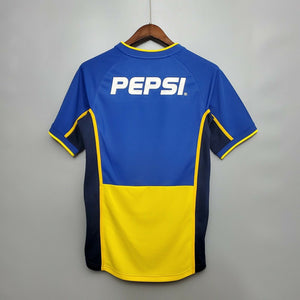 Retro Boca Juniors Home Soccer Jersey 2002/2003 Men Adult