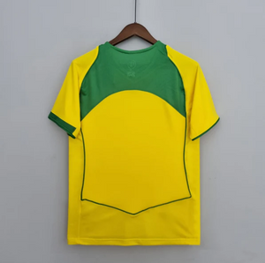 Retro Brazil Home Soccer Football Jersey 2004 Men Adult