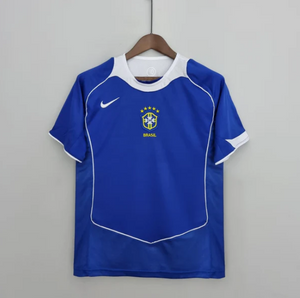 Retro Brazil Away Soccer Football Jersey 2004 Men Adult