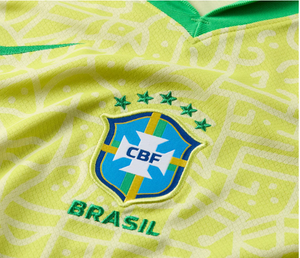 Brazil Home Soccer Jersey 2024 Men Adult Fan Version NEYMAR JR #10 VINI JR #20