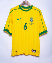 Load image into Gallery viewer, Retro Brazil Home Soccer Football Jersey World Cup 1998 Men Adult R.CARLOS #6

