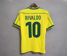 Load image into Gallery viewer, Retro Brazil Home Soccer Football Jersey World Cup 1998 Men Adult RIVALDO #10
