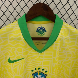 New Brazil Home Soccer Jersey 2024 Men Adult