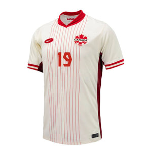 Canada Away Soccer Jersey 2024/2025 Men Adult LARIN #9 DAVIES #10