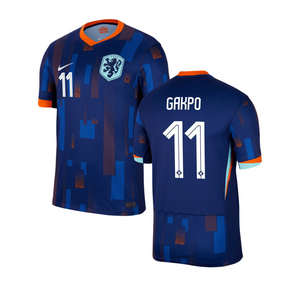 New Netherlands Away Soccer Football Jersey EURO 2024 Men Adult VIRGIL #4 MEMPHIS #10 GAKPO #11