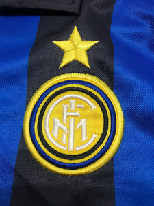 Retro Inter Milan Home Long Sleeve Soccer Jersey 1998/1999 Men Adult RONALDO #9