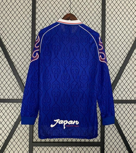 Retro Japan Home Long Sleeve Soccer Jersey World Cup 1998 Men Adult