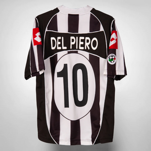 Retro Juventus Home Soccer Football Jersey 2002/2003 Men Adult DEL PIERO #10 NEDVED #11