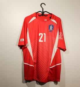 Retro South Korea Home Soccer Jersey World Cup 2002 Men Adult J S PARK #21
