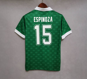 Retro Mexico Home Soccer Football Jersey 1995 Men Adult ESPINOZA #15