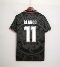 Load image into Gallery viewer, Retro Mexico Third Black World Cup 1998 Soccer Jersey Men Adult BLANCO #11
