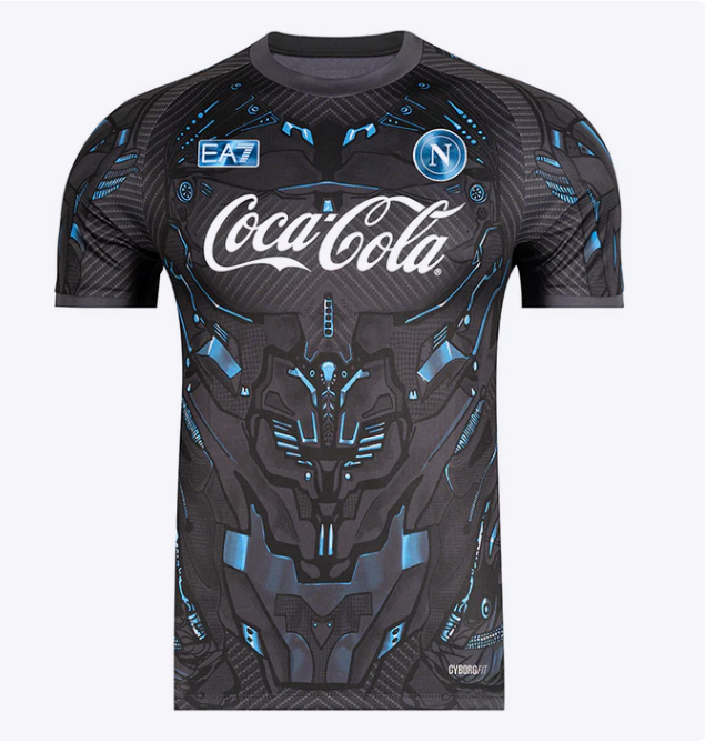 New Napoli  Ebony Training Soccer Jersey 2025/2026 Men Adult