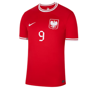 New Poland Away Soccer Jersey World Cup 2022 Men Adult LEWANDOWSKI #9