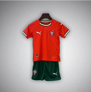 New Portugal Home Kids Soccer Jersey 2025/2026 Men Adult RONALDO#7