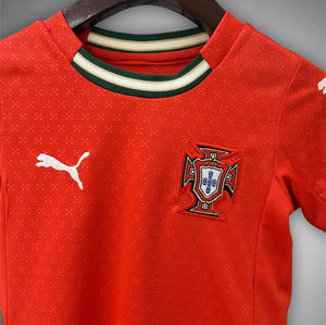 New Portugal Home Kids Soccer Jersey 2025/2026 Men Adult RONALDO#7