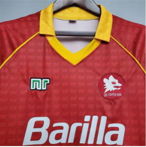 Retro AS Roma Home Soccer Jersey 1990/1991 Men Adult