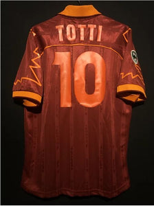 Retro AS Roma Home Soccer Jersey 1999/2000 Men Adult TOTTI #10