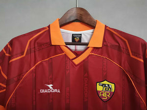 Retro AS Roma Home Soccer Jersey 1999/2000 Men Adult TOTTI #10