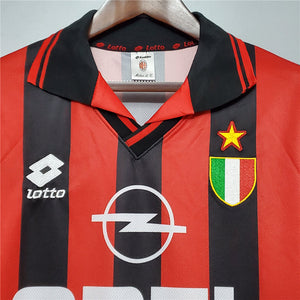 Retro AC Milan Home Soccer Football Jersey 1996/1997 Men Adult