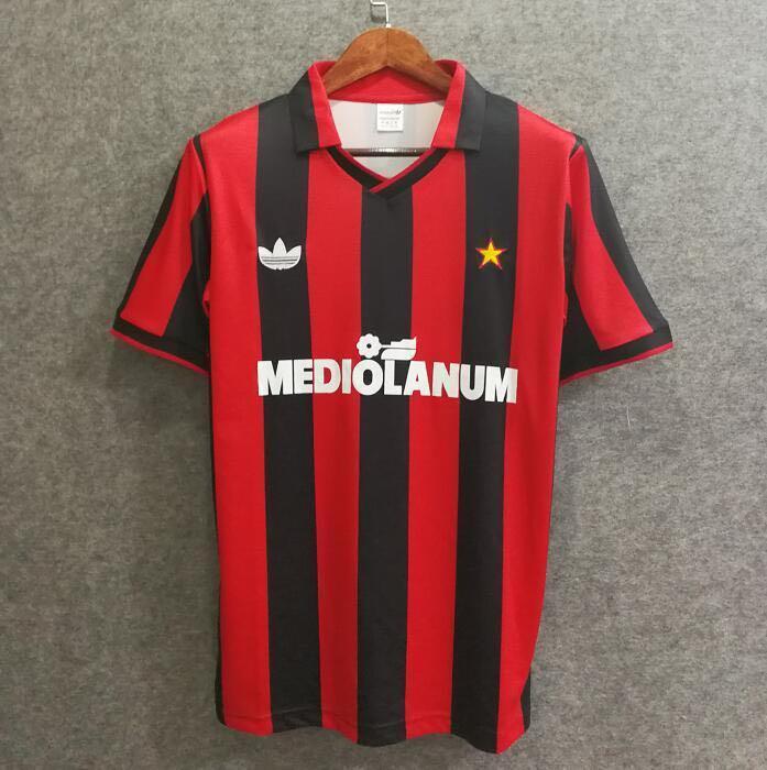 Retro AC Milan Home Soccer Jersey 1991/1992 Men Adult VAN BASTEN #9