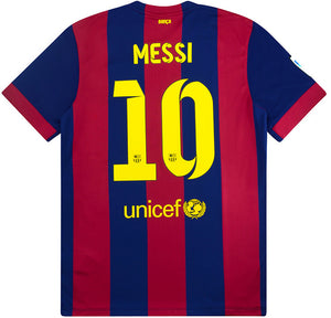 Retro Barcelona Home Soccer Jersey 2014/2015 Men Adult MESSI #10