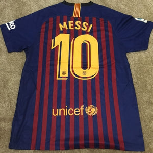 Retro Barcelona Home Soccer Jersey 2018/2019 Men Adult MESSI #10