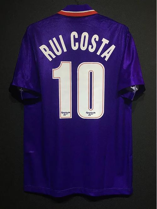 Retro Fiorentina Home Soccer Football Jersey 1995/1996 Men Adult RUI COSTA #10