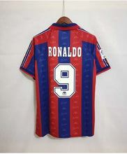 Load image into Gallery viewer, Retro Barcelona Home Soccer Football Jersey 1996/1997 Men Adult RONALDO #9
