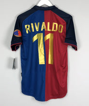 Load image into Gallery viewer, Retro Barcelona Home Soccer Football Jersey 1998/1999 Men Adult RIVALDO #11
