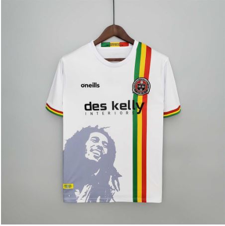 New Season Bohemian Bob Marley Away Soccer Jersey 2022 Men Adult Fan Version