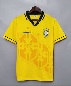 Retro Brazil Home Soccer Football Jersey World Cup 1994 Men Adult ROMARIO #11