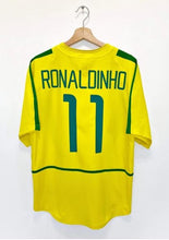 Load image into Gallery viewer, Retro Brazil Home Soccer Football Jersey World Cup 2002 Men Adult RONALDINHO #11
