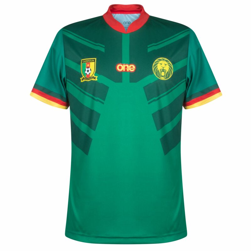 finekeys New Cameroon Cameroun Home Soccer Jersey World Cup 2022 Men Adult S / Blank